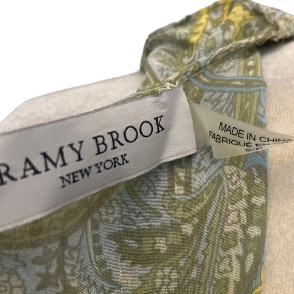 Ramy Brook Hayley Chiffon Midi Dress in paisley print - Picture 7 of 7